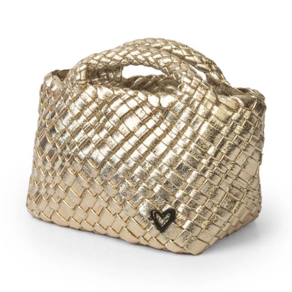 Prenelove Gold Woven Shoulder Bag